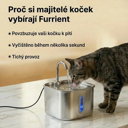 Furrient Nerezová Fontánka Pro Kočky