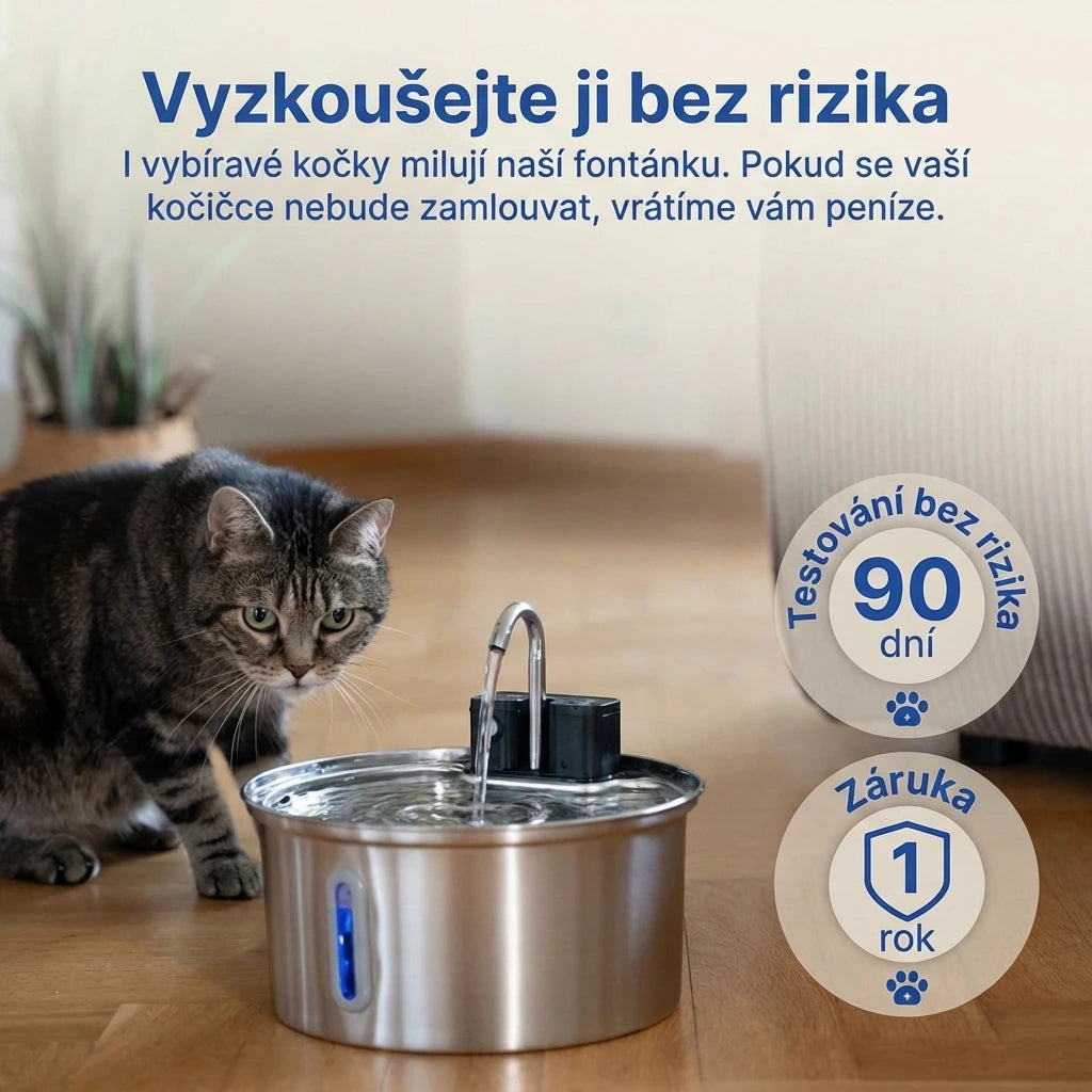 Furrient Pro - Inteligentní Nerezová Fontánka Pro Kočky